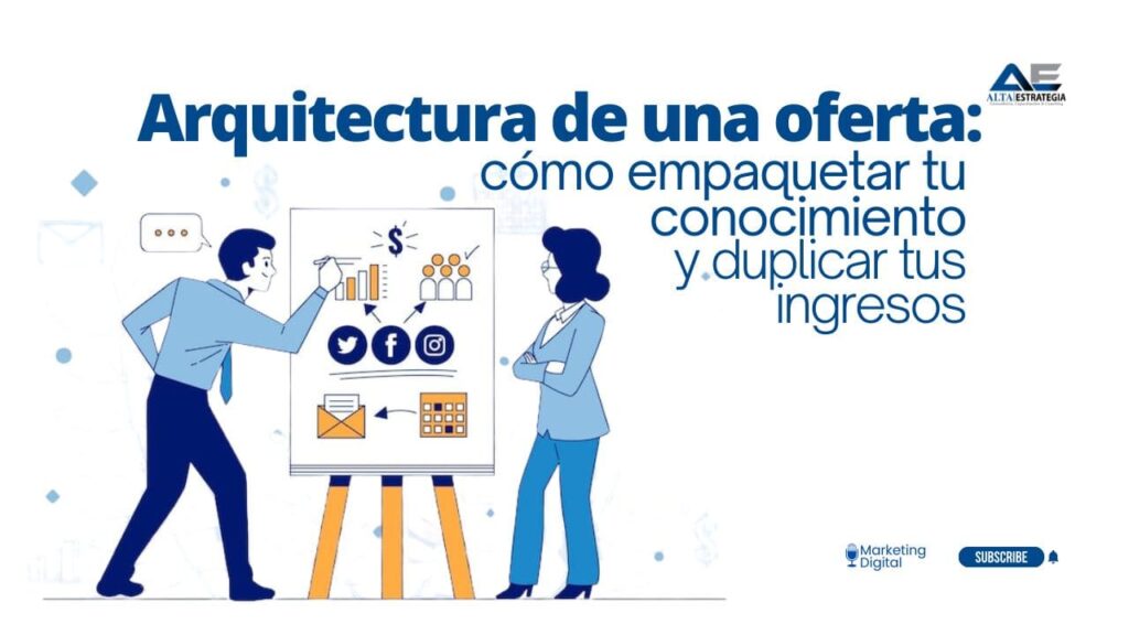 Consultor estratégico diseñando una arquitectura de ofertas B2B para escalar su negocio y dejar el servicio uno a uno.