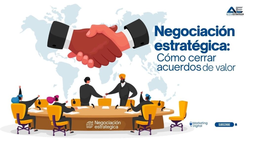 Ejecutivos comerciales en una mesa de negociacion b2b aplicando venta consultiva y manejo de objeciones de precio en Ciudad de Mexico.
