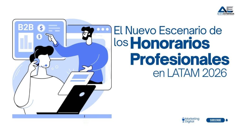 Grafico del estudio sobre honorarios profesionales en LATAM 2026 con comparativa de tarifas por pais